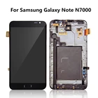 Супер AMOLED для Samsung Galaxy Note 1 I9220 N7000 Черный или Белый ЖК-дисплей сенсорный экран с рамкой дигитайзер сборка бренд