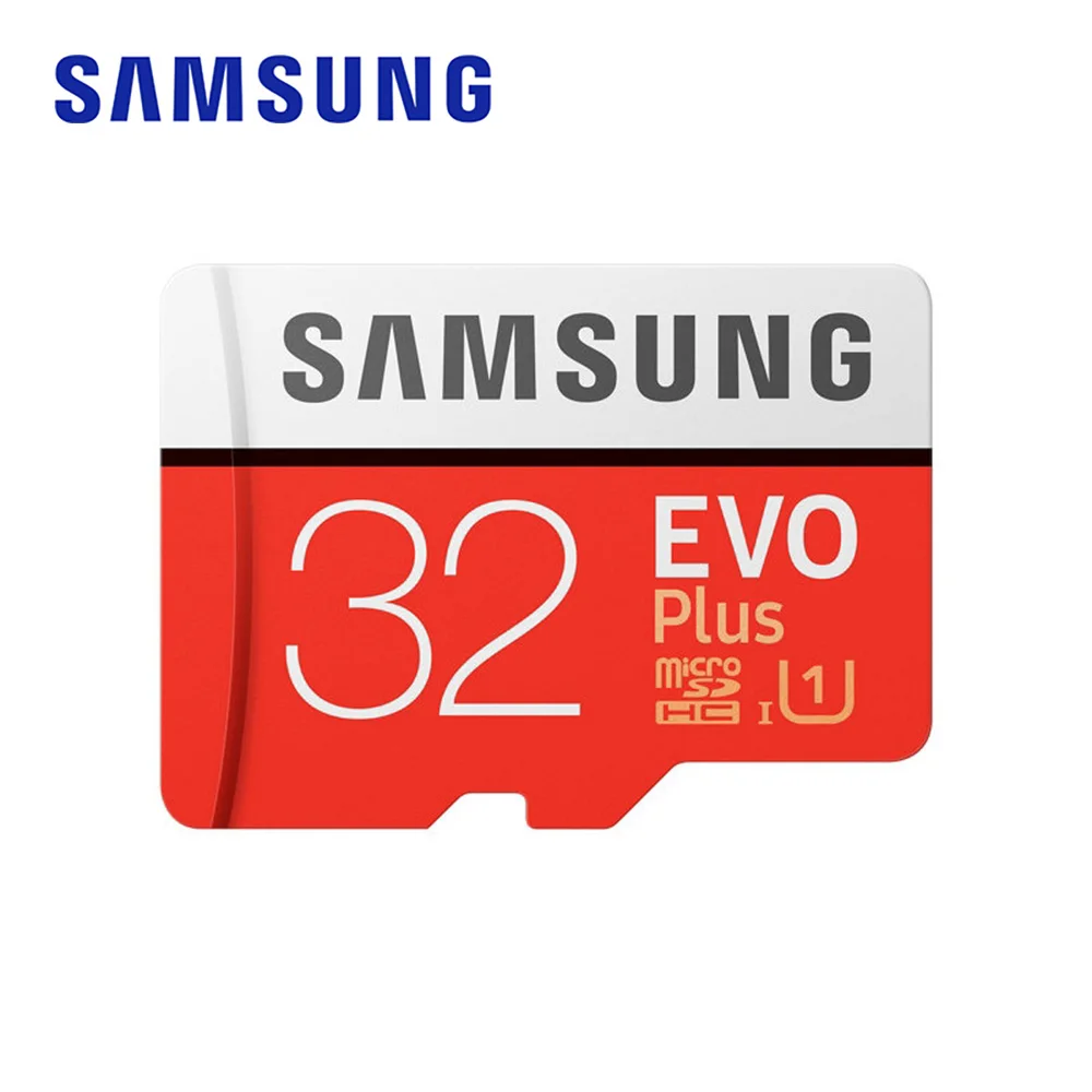 SAMSUNG Memory Card EVO plus 32GB SDHC TF Micro SD U3 4K UHD UHS-I Water-resistant Microsd with Adapter for Smartphone | Компьютеры и