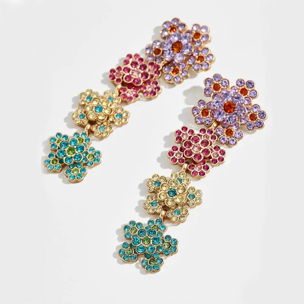 2020 серьги подвески в форме цветка магнолии для женщин эффектные висячие с