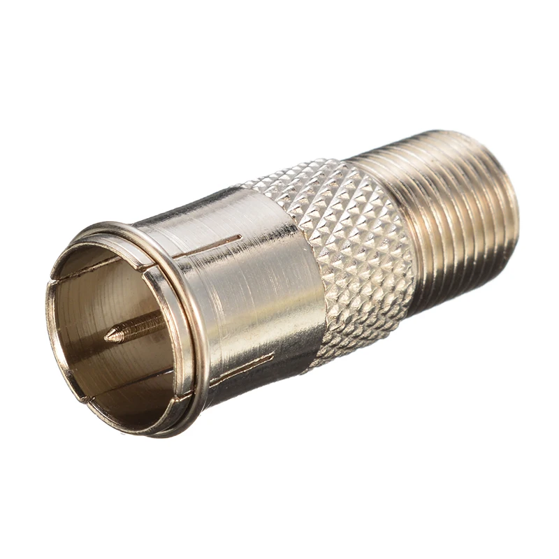 10 шт./лот разъем ТВ RF коаксиальный адаптер F Тип штекер к антенна женский адаптеры