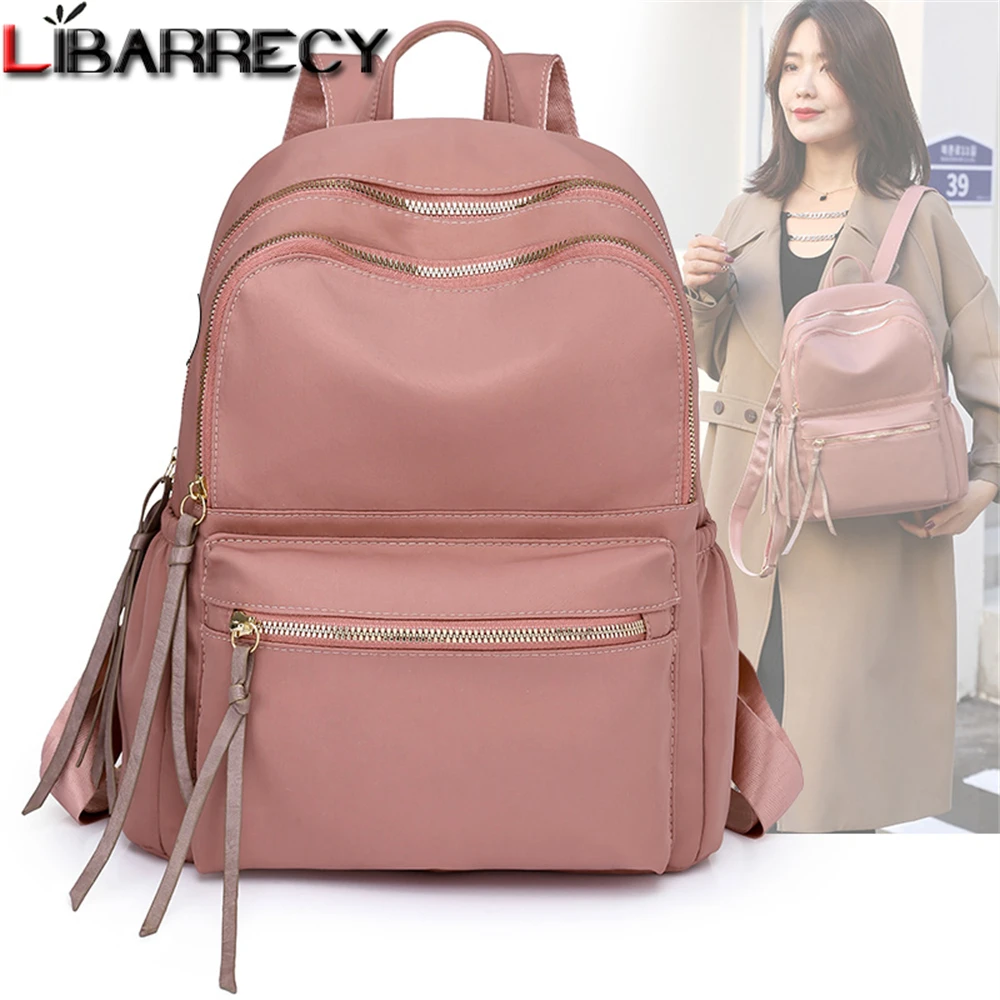 

Однотонный дизайнерский Новый женский рюкзак, Модный высококачественный Женский дорожный рюкзак из ткани Оксфорд, повседневные школьные с...