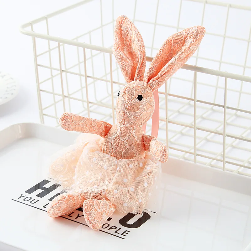 Light Pink 22cm Мягкие плюшевые игрушки «кролик», детские погремушки для мобильных телефонов, детский кролик, спящий мате, детские мягкие плюшевые игрушки в виде животных, игрушки для новорожденных - Цвет: Light Pink 22cm