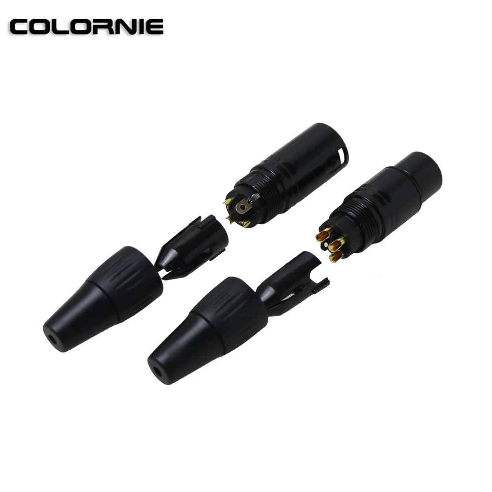 5 пар XLR-разъемов 3-контактных мужских и женских кабелей DMX для микрофона и эффектов сценического освещения.