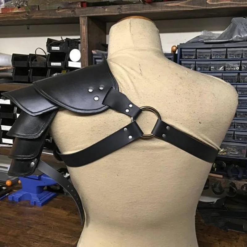 Средневековая Броня викингов на одно плечо Гладиатор самурайский рыцарь