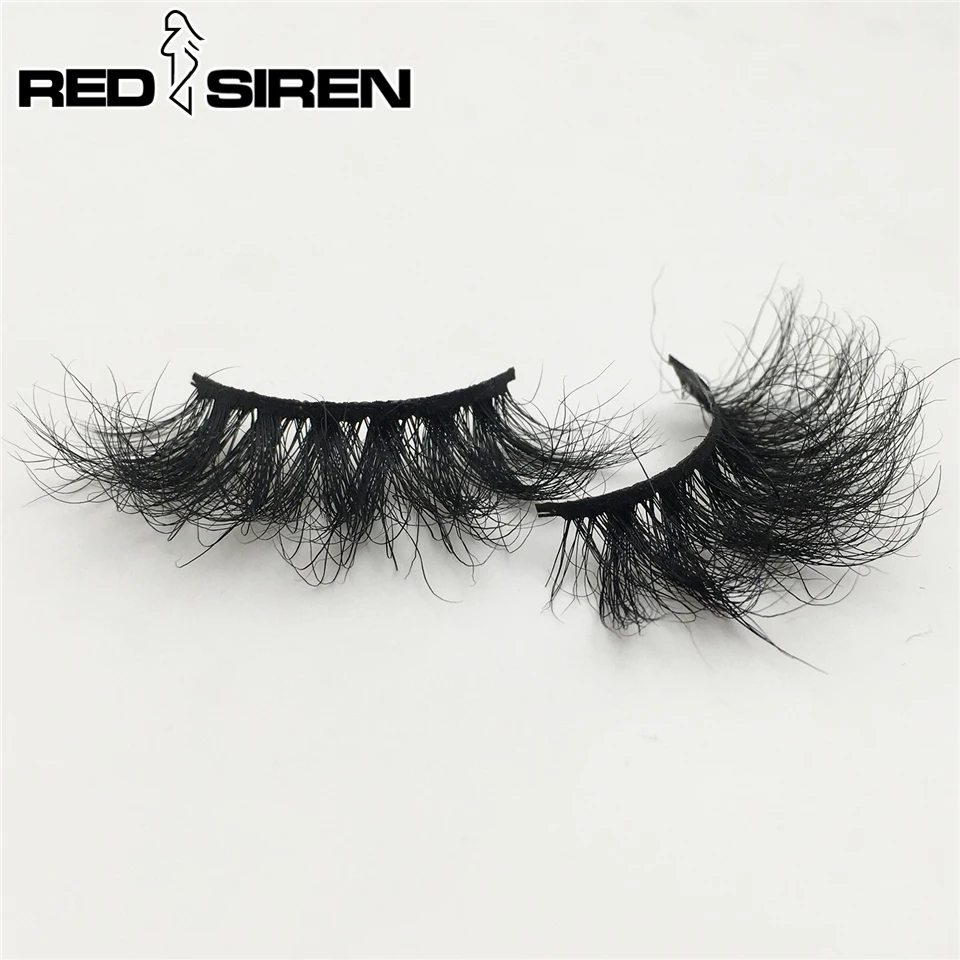 Красные сиреневые ресницы 25 мм норковые ручной работы Драматические Длинные