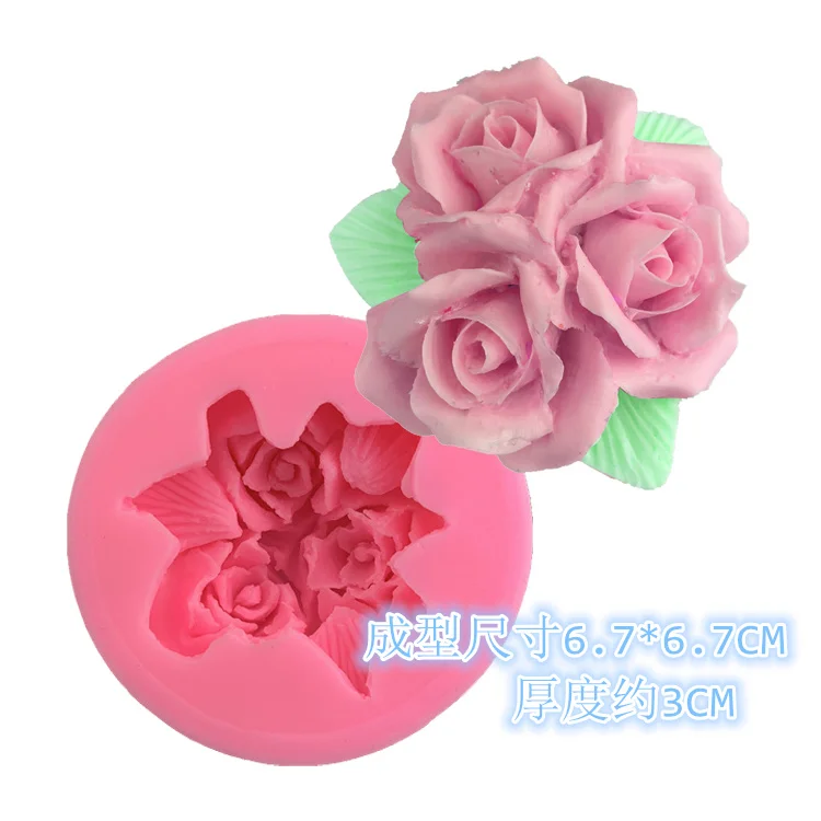 Мягкие силиконовые формы в виде ромашки с цветами розы инструмент для украшения