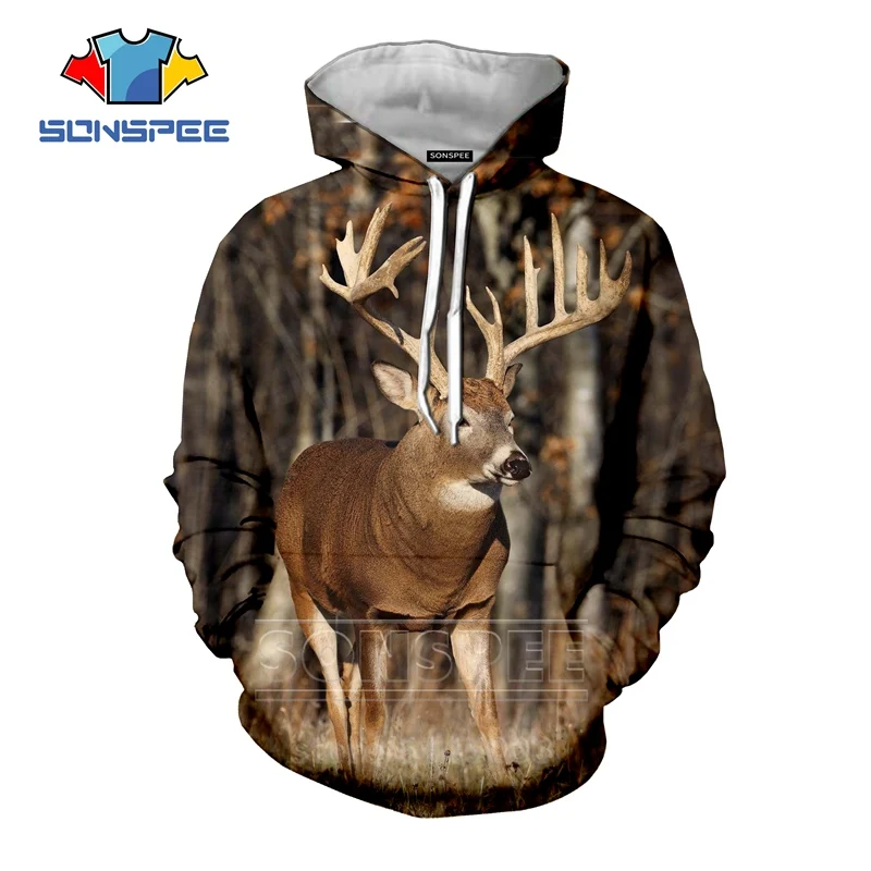 Худи с оленями Для Мужчин И Женщин антилопа модная Толстовка 3D принт Животных Унисекс с длинным рукавом хип хоп топ с круглым вырезом уличный пуловер C087-15