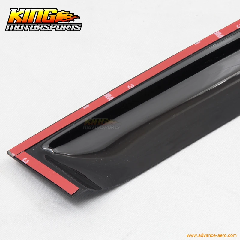Подходит для 03 06 Mitsubishi Lancer OE солнцезащитный козырек защита от дождя Vent Smoke 4 шт.