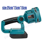 Для Makita (без аккумулятора, без зарядного устройства) пистолетпортативный светодиодный фонарик 12 Вт работает с литий-ионным аккумулятором 14,4 В 18 в, аварийное освещение