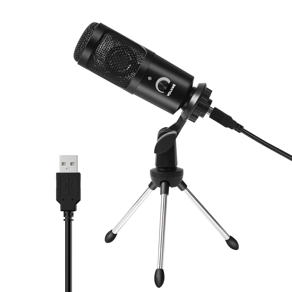192 кГц/24Bit 2021 виниловые фоны с компьютерным микрофон Usb Plug & Play конденсаторный Boom Arm