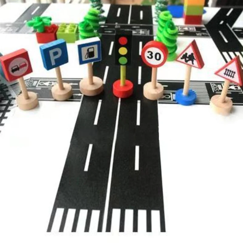 

1 Pcs 5m Railway Train Curve Design Paper Tape DIY Road Traffic Adhesive Tape