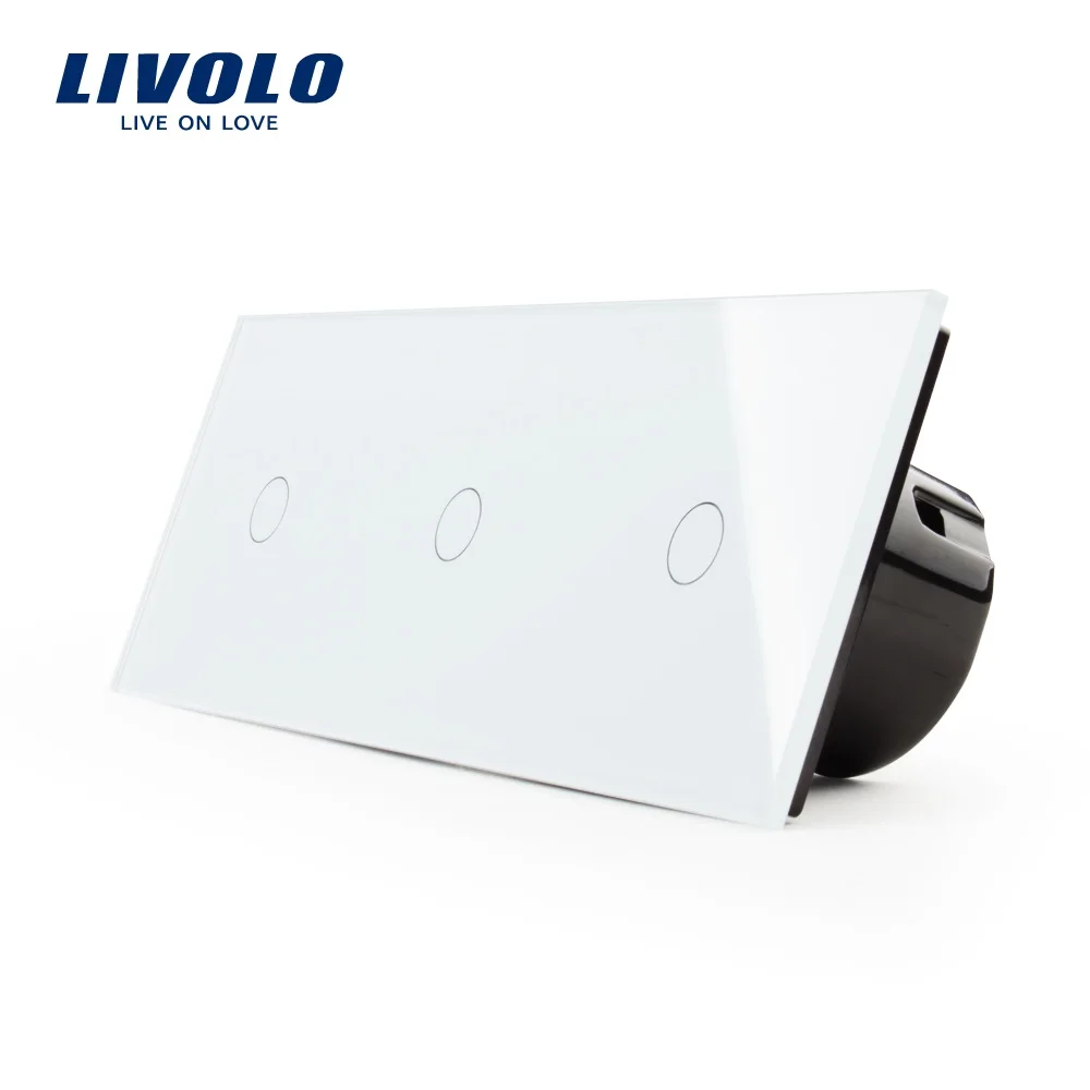Производитель Livolo ЕС Стандартный роскошь настенный Трехместный сенсорный