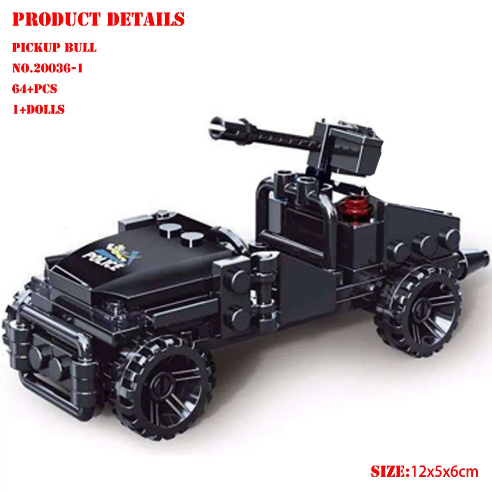 BZDA 2020 новый полицейский деформационный автомобиль строительные блоки игрушки