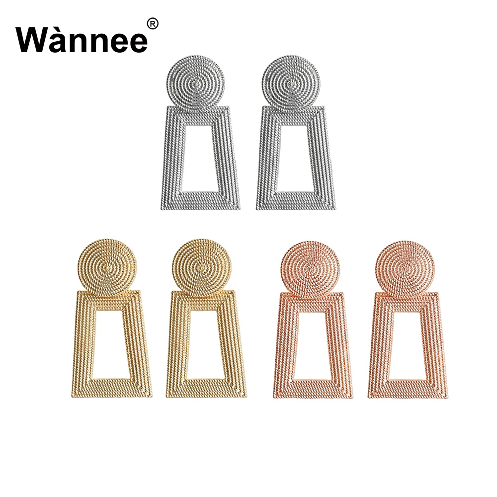 Новые стильные современные золотые серьги для женщин геометрические западные