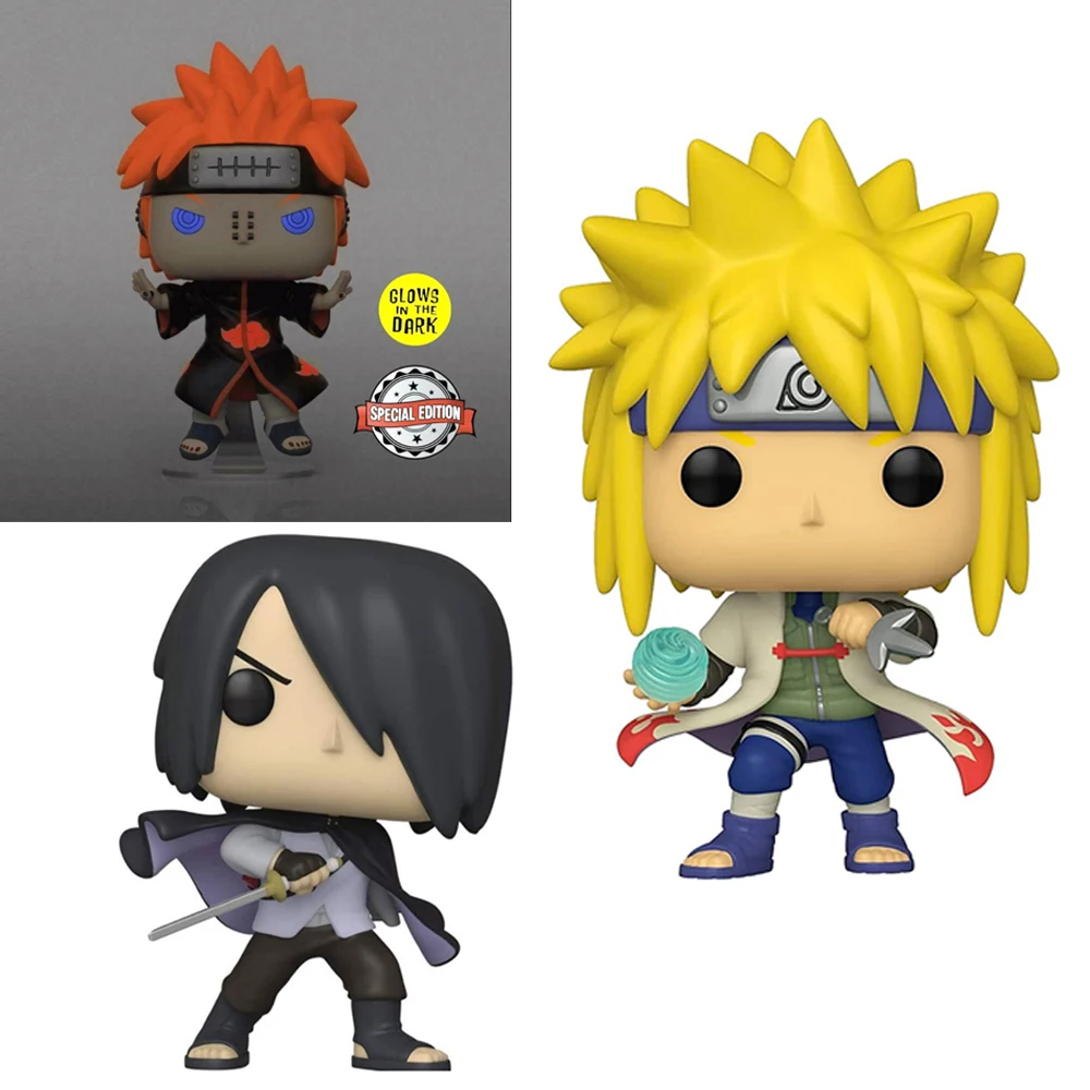 

NEW NARUTO PAIN 944# glow in the dark MINATO 935# SASUKE 968# ROCK LEE 739# with box Figure Toys model toy for children