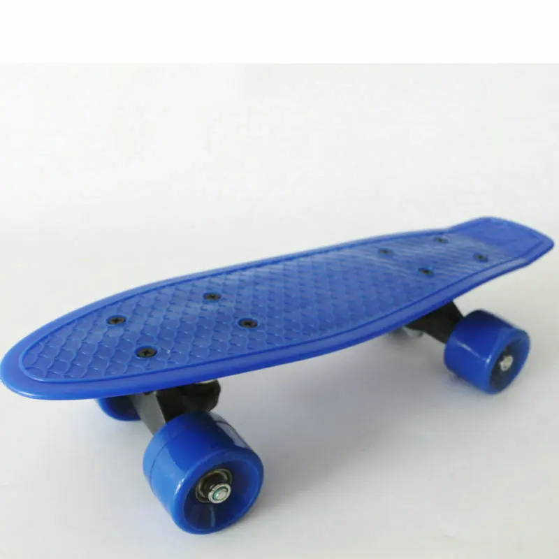 Скейтборд 17 дюймов пластиковая фоторезиновая доска четыре колеса скейтборд для