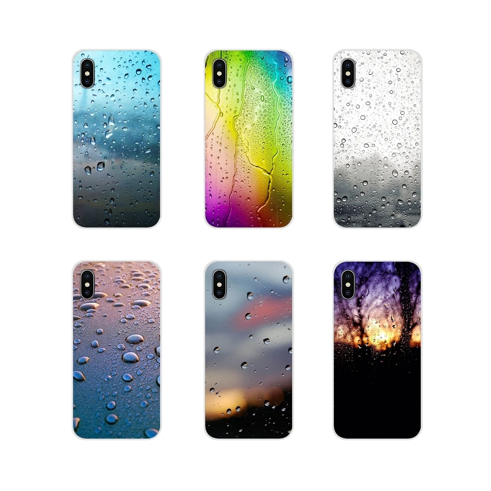 Аксессуары чехлы для телефонов капли воды дождь Samsung Galaxy A3 A5 A7 A9 A8 Star A6 Plus 2018 2015 2016