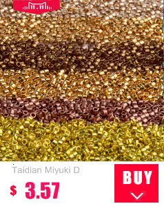 Taidian Miyuki 11/0 Japanese Seedbeads Pearl Picasso Glass Beadbracelet Jewelry Craft Necklace Accessories 5grams About 1000pcs