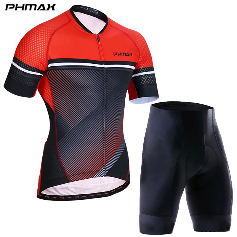 Cycling Set 01 PHMAX лето Pro Велоспорт Джерси комплект шорты рукав Майо Ropa Ciclismo велосипед спортивная одежда велосипед одежда Велоспорт Комплект - Цвет: Cycling Set 01
