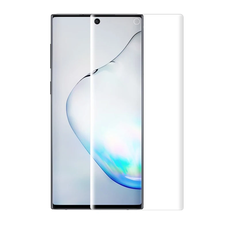 Note10 Plus стекло для камеры+ передняя и задняя 9D Гидрогелевая пленка для samsung Galaxy Note 10 Note10 Pro Защитная мягкая пленка для экрана - Цвет: Front 9D Film Only