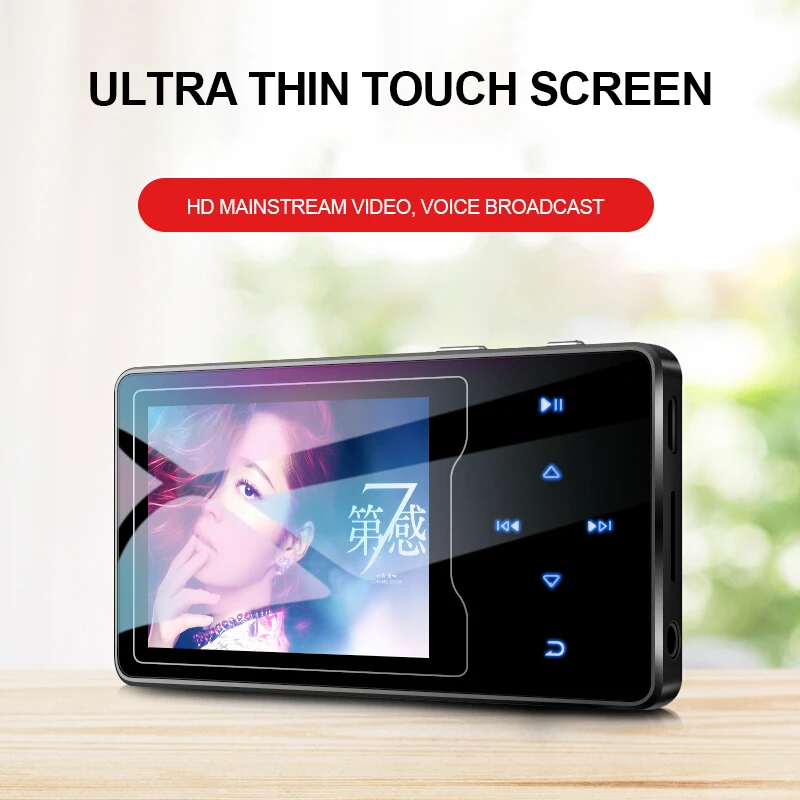 Bluetooth MP4 Slim Touch Screen Multi-language MP5 Full Format Lossless Music Stereo Player Supports Lyrics Display OTG TXT | Электроника