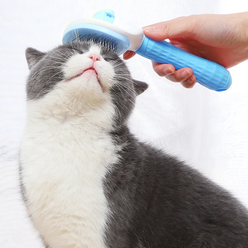 

Pet Cat Comb Stainless Steel Needle Comb Plastic Pet Grooming Comb Pet Grooming Tool Cat Hair Comb Cat Beauty Products