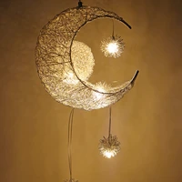 modern pendant ceiling lamps moon star chandelier children bedroom hanging lamp christmas decorations for home fixture lighting