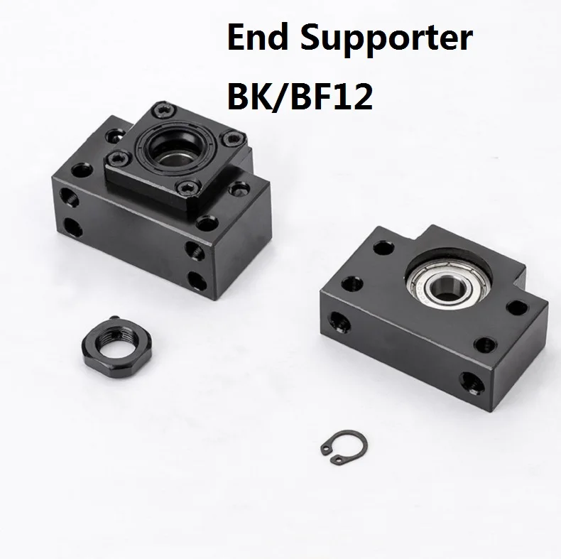 2 комплекта BK/BF12 торцевые опоры для SFU1605 шариковый винт с ЧПУ|bearing liner|bearing spacerfree