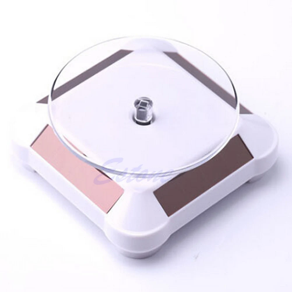

Solar Showcase 360 Rotating Turntable Jewelry Watch Ring Phone Display Stand