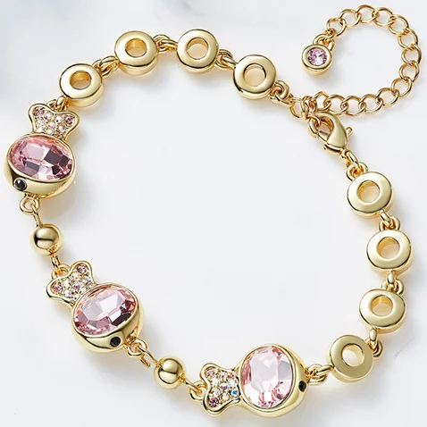 

YTF1303 925 Silver Zircon Bracelet Girl Birthday Party DIY Bracelet Gift
