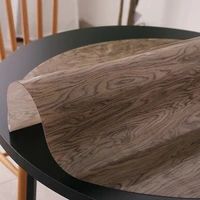 soft glass tablecloth imitation wood grain pvc table cloth waterproof oilproof dining table mat for round rectangle table
