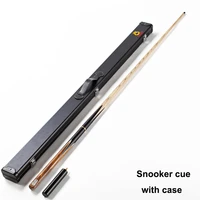 omin 34 snooker cues joints sticks 11 5mm tips with professional handmade snooker cue case set billiard stick kit