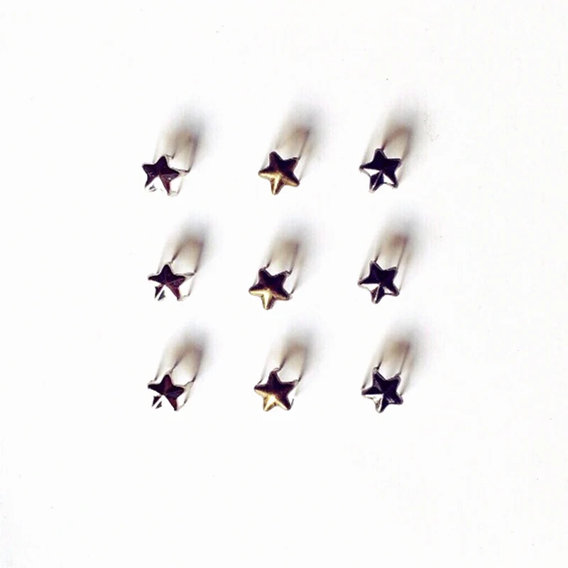 200 шт 5 мм пятиконечная звезда коготь ногтей мини Ультра маленькие пять-острые