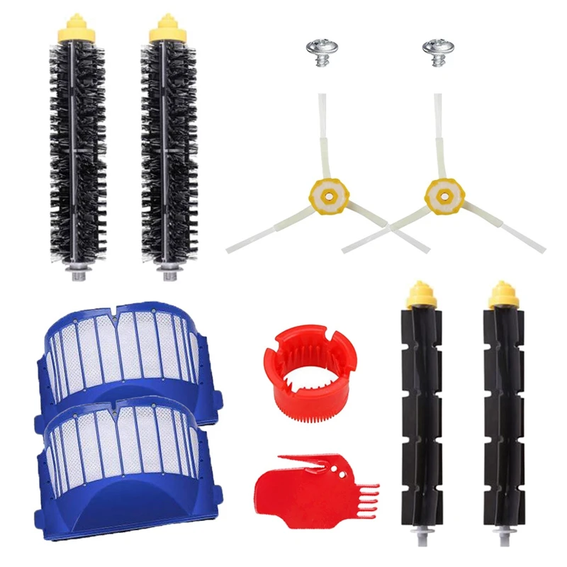 

Aero Vac Filters Beater Bristle Brushes Side Brushes for IRobot Roomba 600 Series 620 650 660 680 Vacuum Cleaner Parts