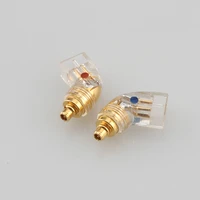 free shipping pair headphone plug for a2dc male to mmcx female converter adapter