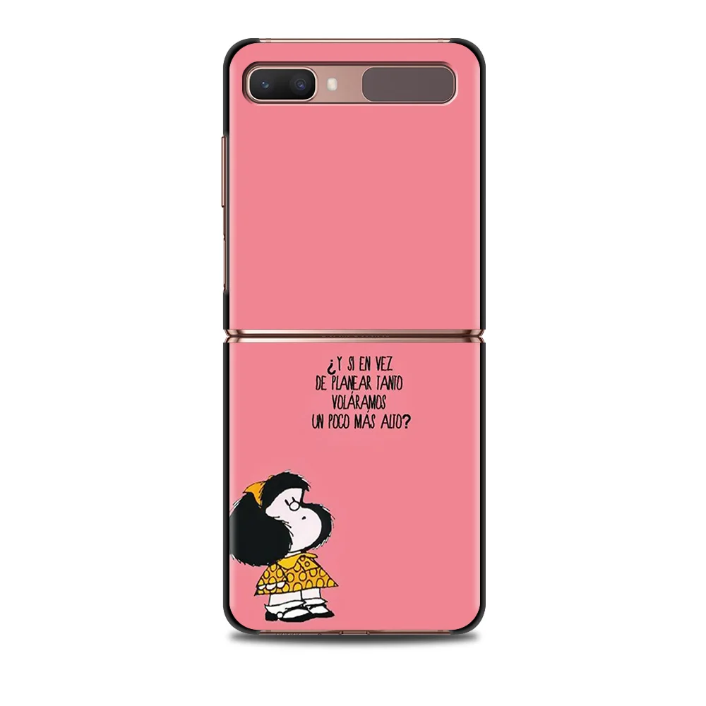 smartphone case for samsung z flip 5g cover silicone shell black caso tpu capa cellphone fundas mafalda hot sale free global shipping