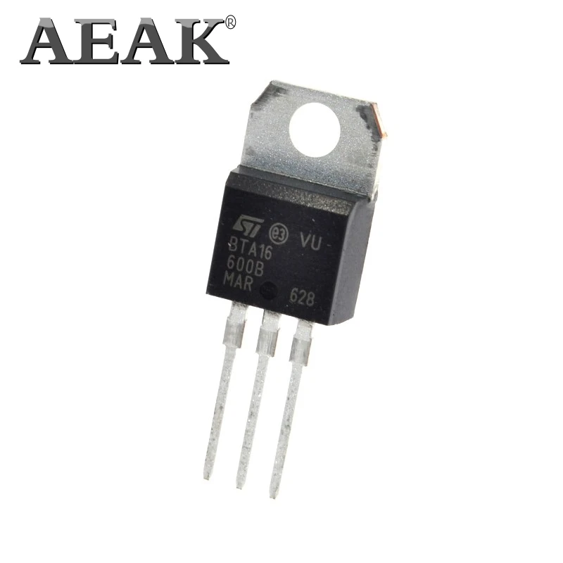 100 шт AEAK BTA16-600B BTA16-600 BTA16 Triacs 16 ампер 600 вольт TO-220 новые оригинальные стандартные триаксы