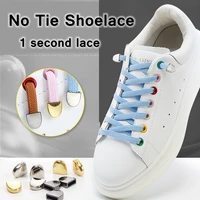 elastic shoelaces no tie shoe laces outdoor leisure sneakers quick safety flat shoe lace kids and adult unisex lazy laces 1 pair