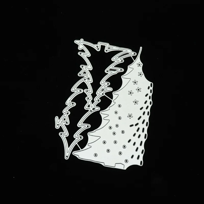 

2020 Christmas tree lace Metal Cutting Dies DIY Scrapbooking Paper Photo Album Crafts Knife Mould Cards Blade Punch Stencils