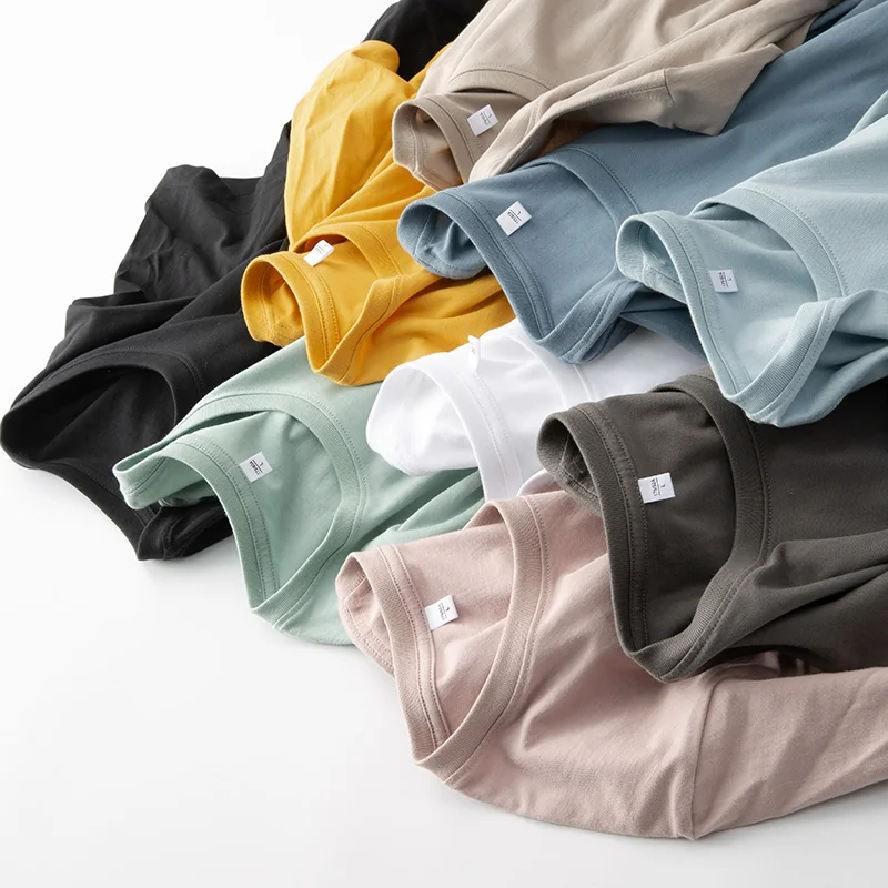 Мужская футболка большого размера с принтом Корейская брендовая летняя из