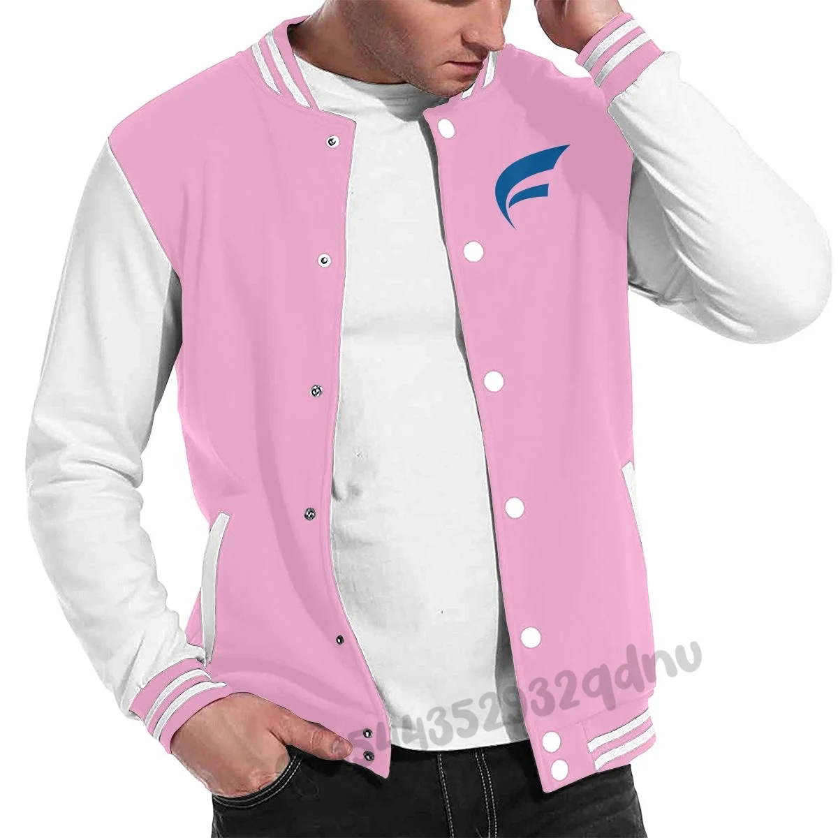 Мужская бейсбольная куртка в стиле Боулинг Пингвин с милым графическим принтом