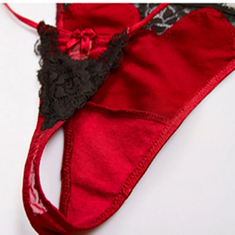 Женские сексуальные трусики шелковые кружевные стринги в стиле пэчворк женские