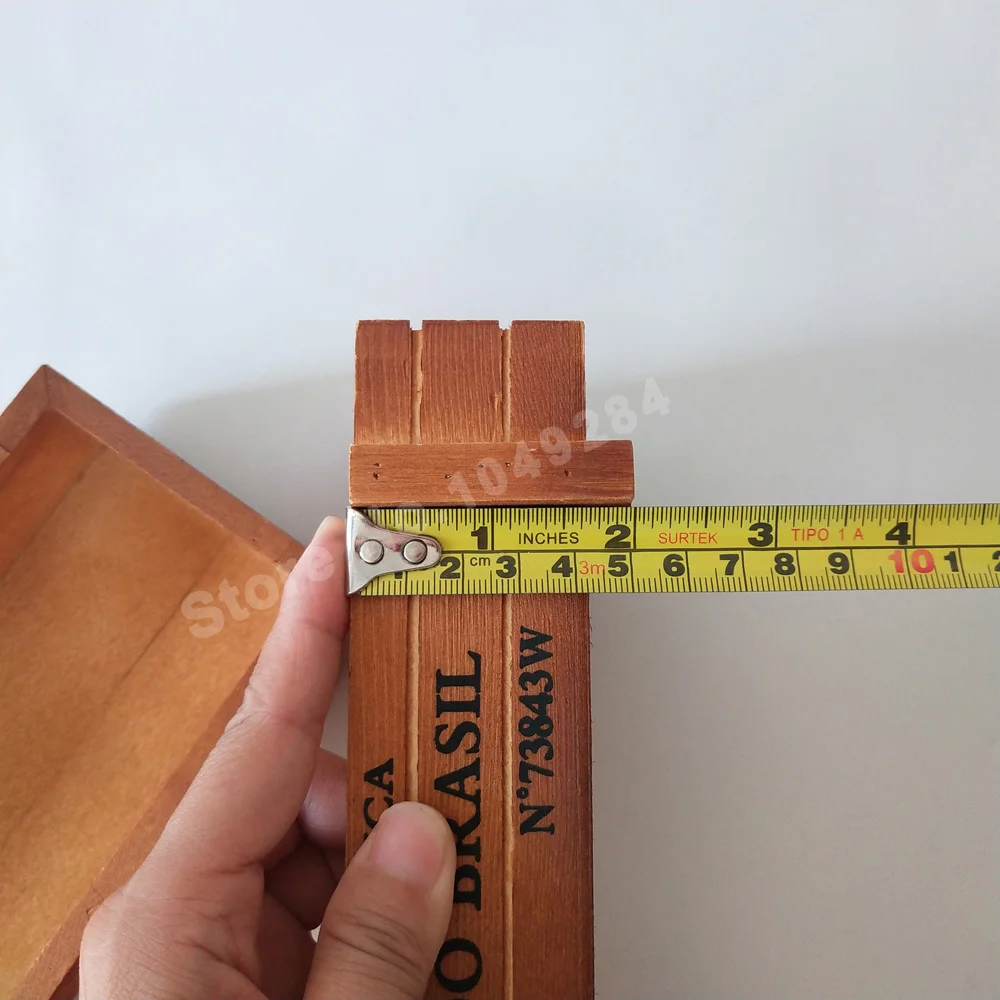 10 шт./лот винтажный маленький горшок для мяса прямоугольный деревянный сада