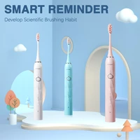 boyakang ultrasonic electric toothbrush 5 cleaning modes intelligent reminder ipx7 waterproof dupont bristles usb charger byk19