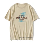 Летняя мужская футболка 2021 Майами Флорида, топы в стиле ретро с кайтом, принтом дерева, футболки, стильная Винтажная футболка с коротким рукавом