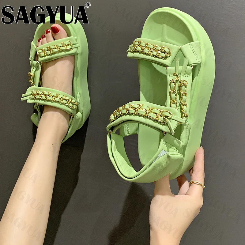 

Сандалии женские на платформе и высоком каблуке, дизайнерские шлепанцы с открытым носком, сланцы, пикантная обувь для вечерние, лето 2022