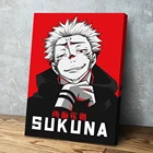 Настенное искусство, украшение для дома, Постер джудцу кайзен, японское аниме, сукуна, картины HD, модульные картины для гостиной