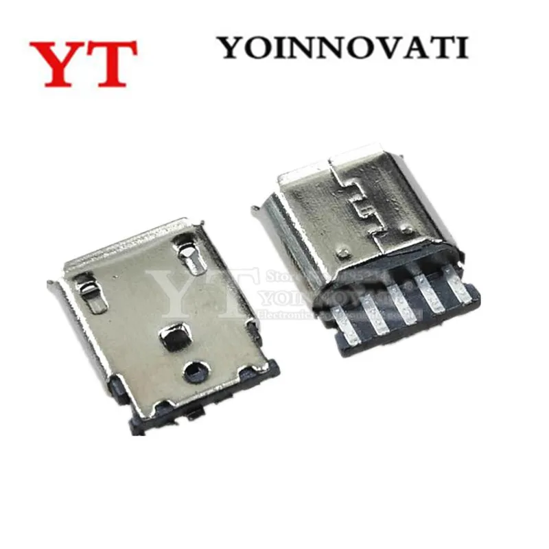 20 шт./лот микро USB 5 контактный гнездовой разъем Сварочный Тип для хвостовой