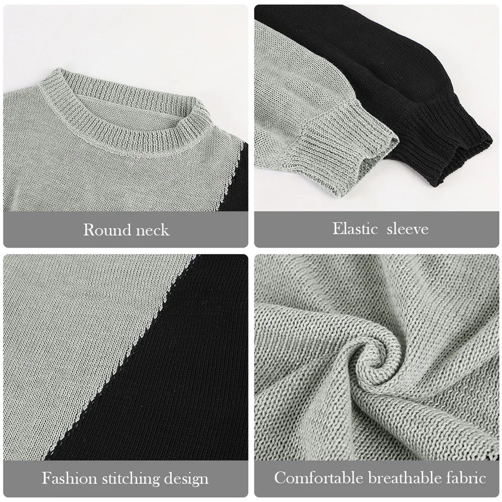 

2021 Autumn Winter Off Shoulder Sweater Women Knitted Sweater Pullover Female Jumper Long Sleeve Loose Sweaters Ladies Knitwear