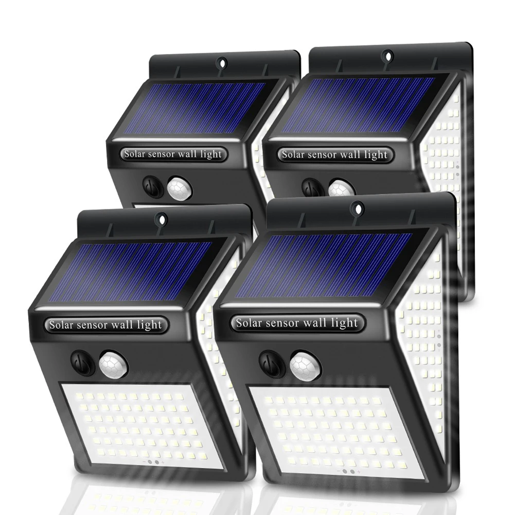 

140 Led Solar Power Pir Motion Sensor Wall Light Outdoor Lamp Ip65 Waterproof Led Light Brightness Solar Garden Street Light